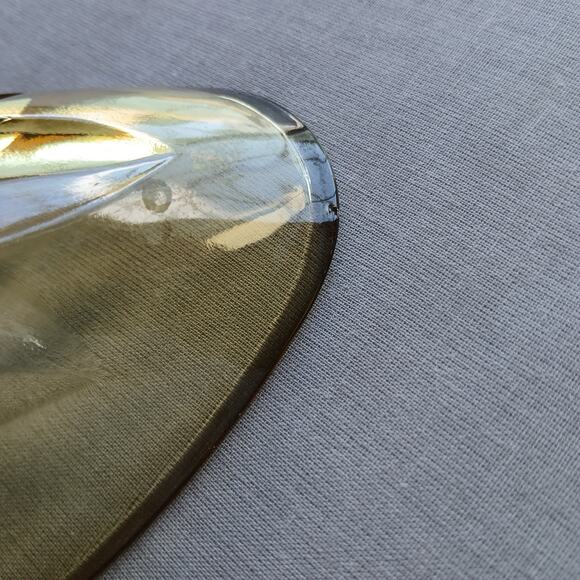 Indiana Glass Amber Oval Banana Boat 9" relish candy dish vintage depression - Picture 9 of 10